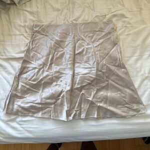 Quince Cream Satin Skirt